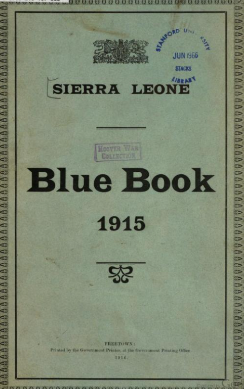 Sierra Leone Blue Books